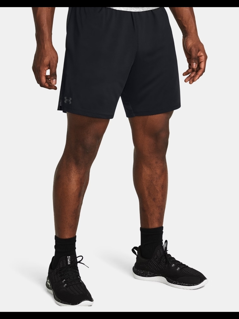 Under Armour Tech Vent 7in Black Athletic Performance Shorts